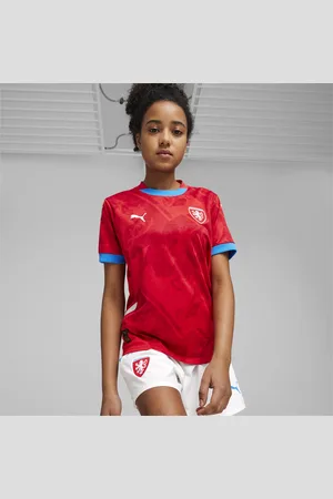 PUMA Młodzieżowa koszulka domowa reprezentacji Czech w piłce nożnej 2024