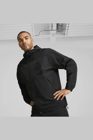 PUMA Męska rozpinana bluza z kapturem ftblMONOCHROME Borussia Dortmund