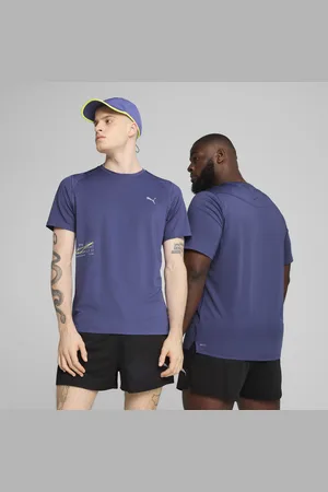 PUMA Męska koszulka RUN z siateczki z grafiką