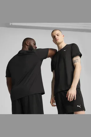 PUMA Męska jednokolorowa koszulka TAD ESSENTIALS z logo Cat