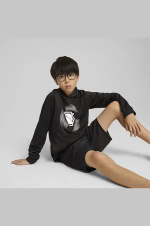 PUMA Młodzieżowa bluza z kapturem Active Sports Poly z grafiką
