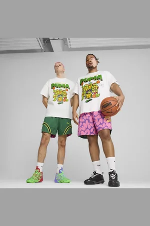 PUMA Męskie dwustronne szorty do koszykówki × TMNT
