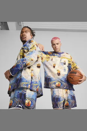 PUMA Męska bluza do koszykówki inspirowana odzieżą hokejową Dylan Exhibit