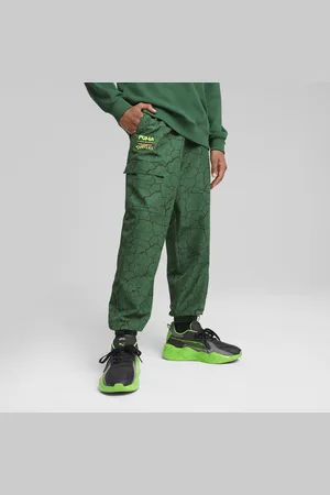 PUMA Młodzieżowe bojówki x TMNT tkane o luźnym kroju