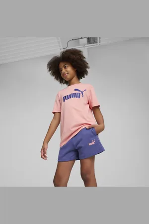 PUMA Młodzieżowy zestaw Essentials z koszulką i szortami z logo No.1
