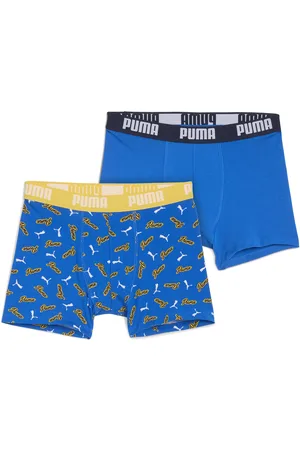 PUMA Młodzieżowe bokserki z nadrukiem (2 pary)