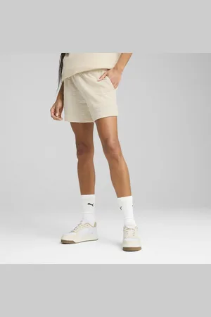 PUMA Damskie strukturalne szorty ESS ELEVATED 5" z wysokim stanem
