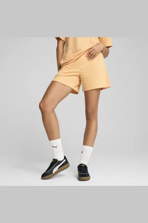 PUMA Damskie strukturalne szorty ESS ELEVATED 5" z wysokim stanem