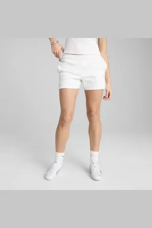 PUMA Damskie szorty WARDROBE ESS 4" z ażurowej tkaniny