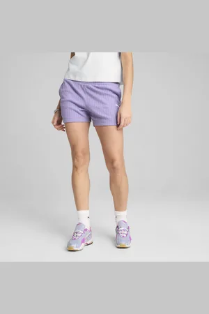 PUMA Damskie szorty WARDROBE ESS 4" z ażurowej tkaniny