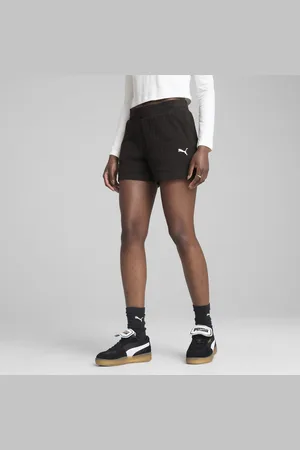 PUMA Damskie szorty WARDROBE ESS 4" z ażurowej tkaniny
