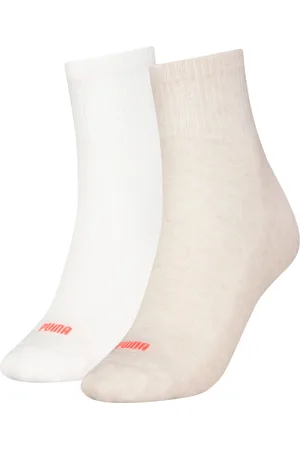 PUMA Damskie klasyczne skarpety z sercem (2 pary)