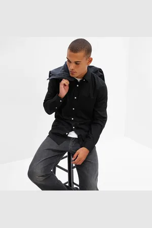 GAP Koszula Longsleeve Slim-Fit Stretch Poplin Shirt XS
