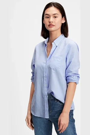 GAP Koszula Fitted Oxford Shirt XXS