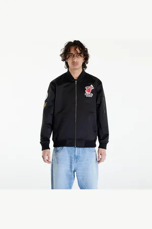 Mitchell & Ness Kurtka NBA Lightweight Satin Bomber Vintage Logo Heat L