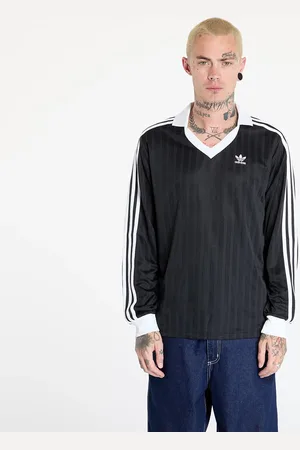 adidas T-shirt adidas Adicolor Piqué Football Long Sleeve T-Shirt M