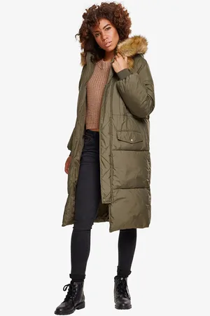 Urban classics Kurtka Ladies Oversize Faux Fur Puffer Coat / L