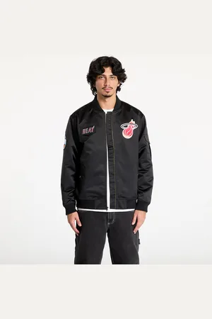 Mitchell & Ness Kurtka NBA Team Leader Satin Vintage Logo Heat Bomber L