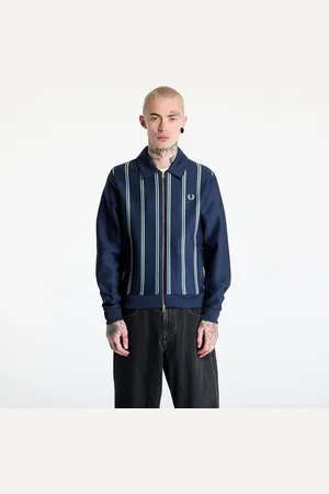 Fred Perry Bluza Striped Collared Track Jacket L