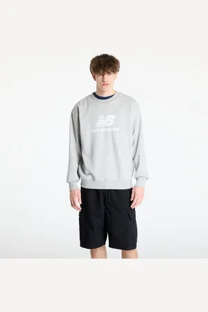 New Balance Bluza Stacked Logo French Hoodie L