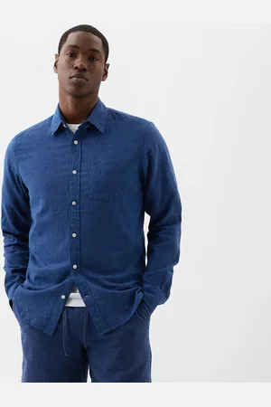 GAP Koszula Longsleeve Standard-Fit Linen Shirt XS