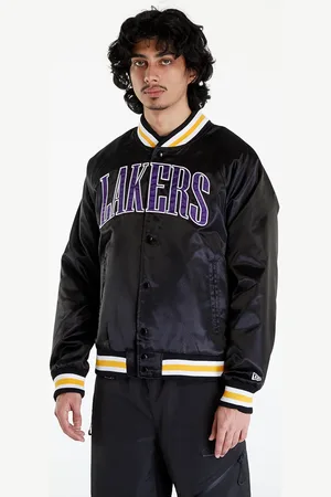 New Era Bomber LA Lakers NBA Applique Satin Bomber Jacket UNISEX / M