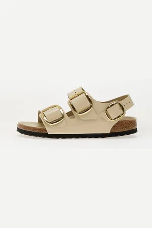 Birkenstock Trampki Milano Big Buckle Natural Leather Patent EUR 36