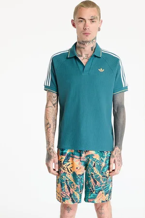 adidas T-shirt adidas Waffle Knit Polo Shirt / / S