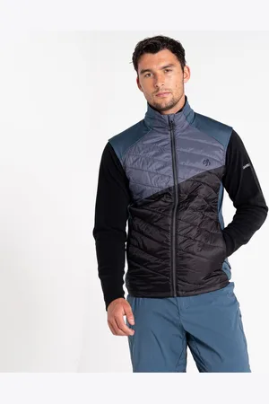 Dare 2B Męska Kamizelka Hybrydowa Gendarme Wool Szaro-czarny