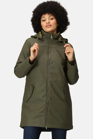 Regatta Damska Kurtka Parka z Kapturem Fantine Ciemne Khaki