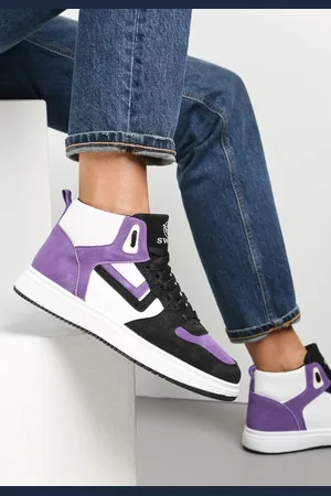 Renee Fioletowo-Białe Sneakersy Maeramia