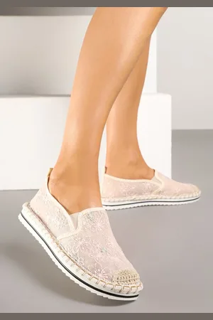 Renee Różowe Espadryle z Ozdobną Plecionką Eranoria