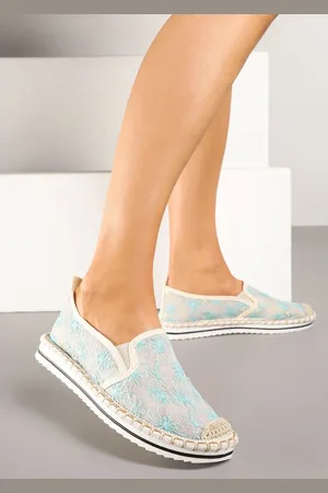 Renee Niebieskie Espadryle z Ozdobną Plecionką Eranoria