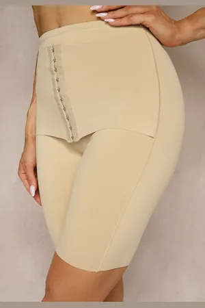 Renee Beżowa Bielizna modelująca Majtki Typu Szorty High Waist Liradelle