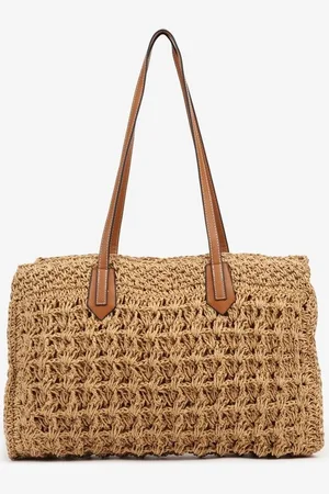 Renee Ciemnobeżowa Torebka Shopperka w Stylu Boho Galomirea