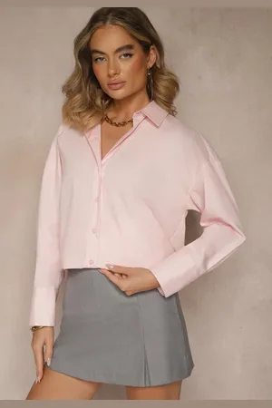 Renee Różowa Casualowa Koszula z Bawełny Naliraella