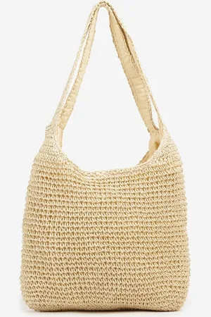 Renee Beżowa Torebka Typu Shopper z Plecionki Felevera