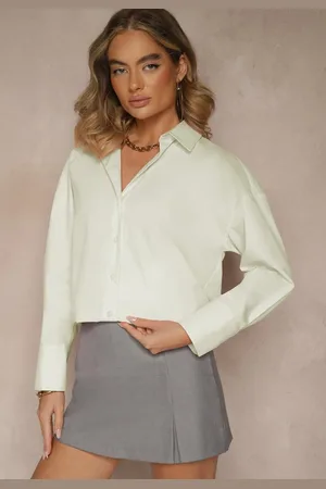 Renee Zielona Casualowa Koszula z Bawełny Naliraella