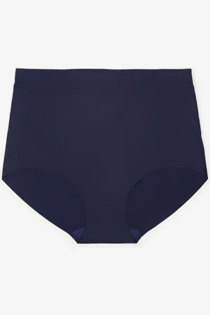 Renee Granatowe Bezszwowe Majtki High Waist Navorila