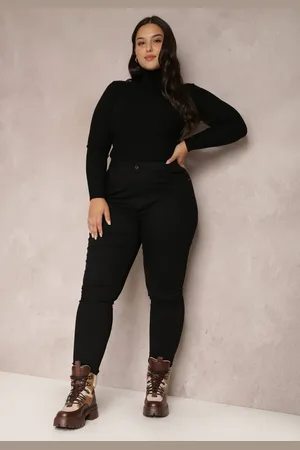 Renee Czarne Spodnie Skinny Push Up Heochie