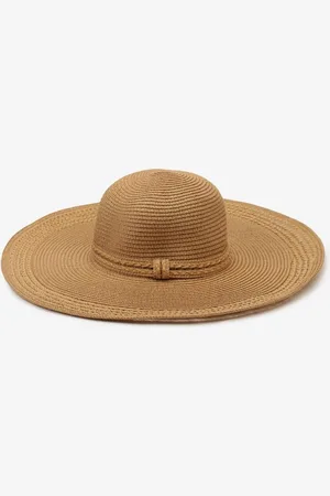 Renee Ciemnobeżowy Kapelusz Plażowy z Plecionki w stylu Boho Amicuralia