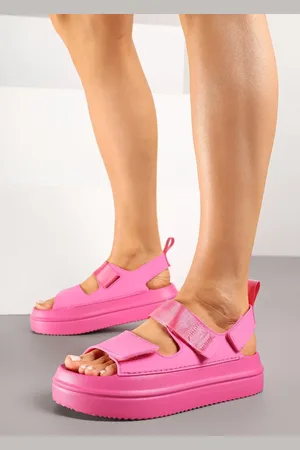 Renee Fuksjowe Sandały w Stylu Chunky na Platformie z Pianki Zapinane na Rzep Vinamia