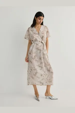 Reserved Wzorzysta sukienka maxi