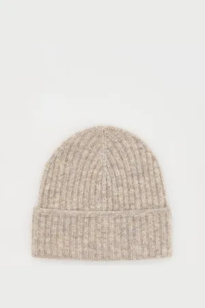 Reserved Czapka beanie z domieszką wełny