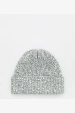 Reserved Czapka beanie z cekinami