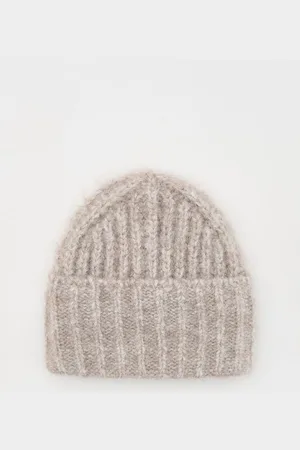 Reserved Czapka beanie z domieszką wełny