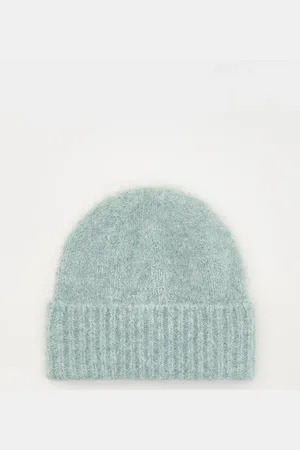 Reserved Czapka beanie z domieszką wełny