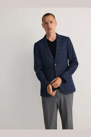 Reserved Marynarka slim fit w kratę