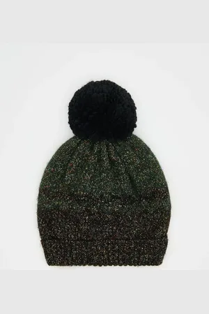 Reserved Czapka beanie z pomponem