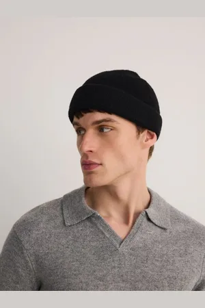 Reserved Czapka beanie z domieszką wełny